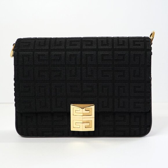 *FINAL SALE* Givenchy Medium 4G Bag in 4G Embroidered Canvas with Chain - Picture 9 of 14
